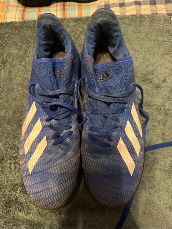adidas Other - adidas Men’s Blue Athletic Turf Cleats with White Three-Stripes
